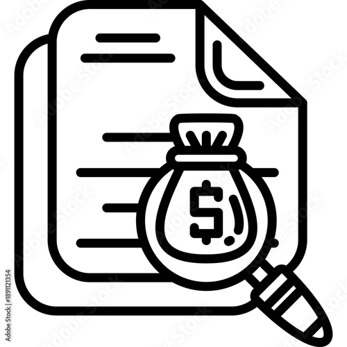Embezzlement Trail Vector Icon
