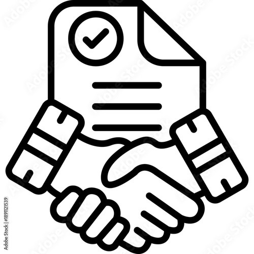 Smudged Contract Vector Icon