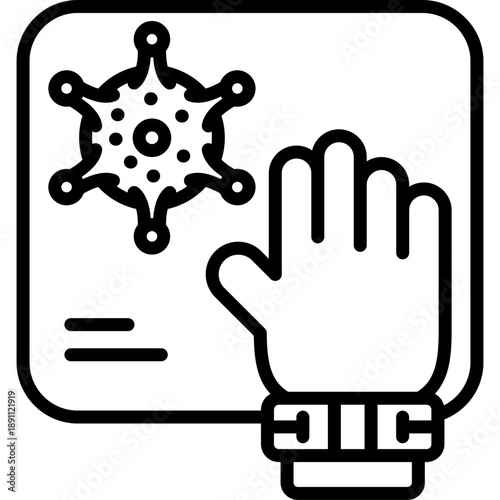 Contaminated Surfaces Vector Icon