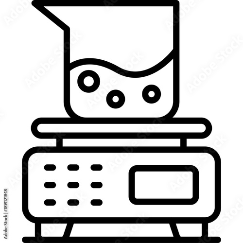 Analytical Balance Vector Icon