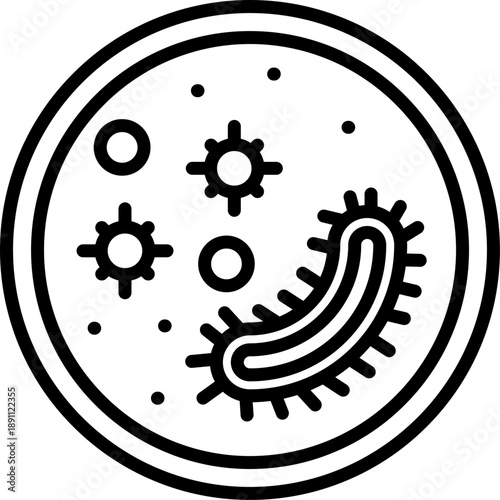 Microorganism Vector Icon
