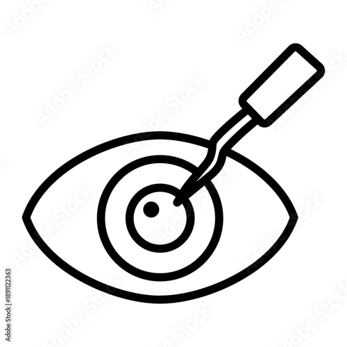 Cataract Surgery Vector Icon