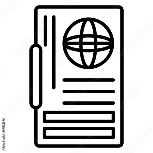 Passport Vector Icon