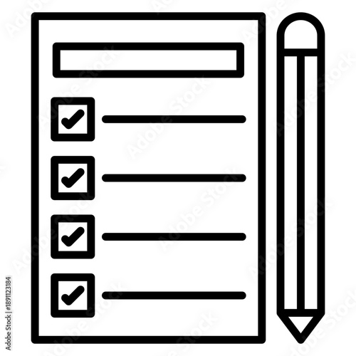 Application Form Vector Icon