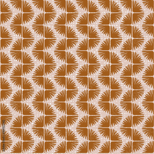 Minimalist oriental vertical curve stripes seamless pattern. Oriental hand drawn home decor, boho textile, rustic ornament cottagecore style, calming