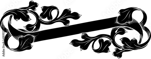 A scroll with filigree medi...