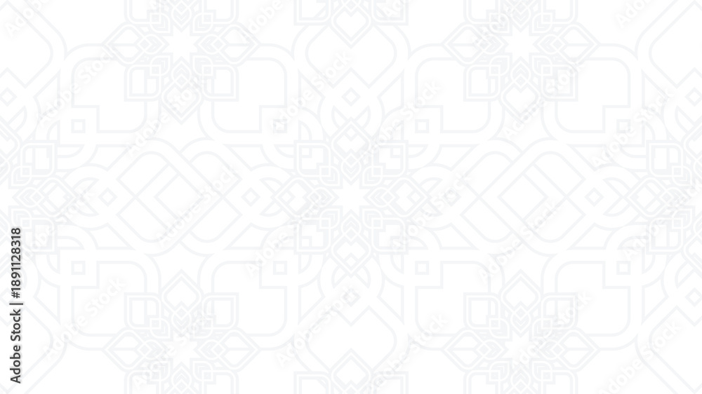 Obraz premium white islamic background