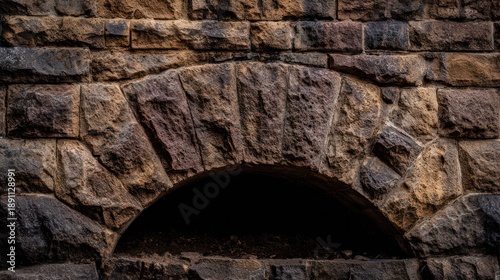 The central keystone of a stone arch bridge, detailed stone texture. real-estate listings, architecture portfolios, designed for architectural facade and classical detail presentations.