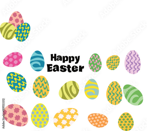 happy easter Easter Sunday free vector illustration 

