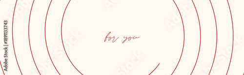 abstract minimalist spiral background banner with short greeting text