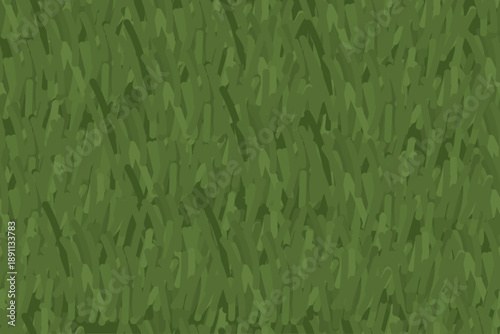 Grass background seamless pattern. Dark lawn grass texture. Vector.
