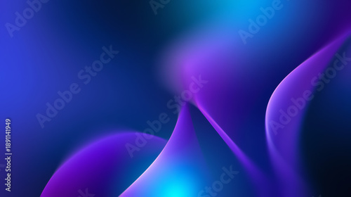 Quadro su tela Colorful Abstract Background Created With Curves and Shapes