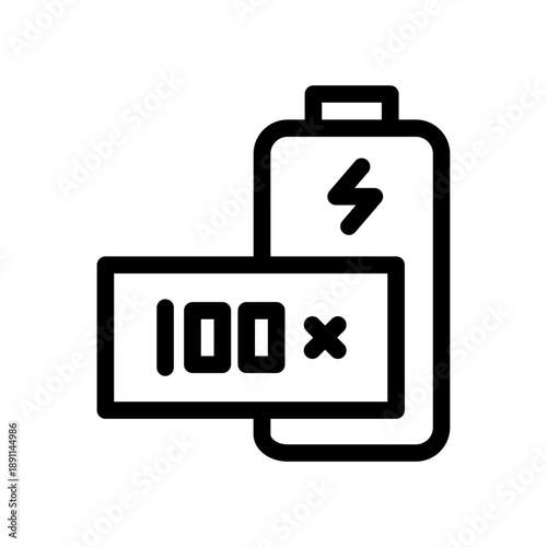 Rechargeable battery icon