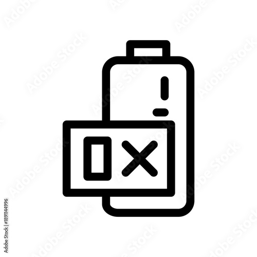 Non Rechargeable battery icon