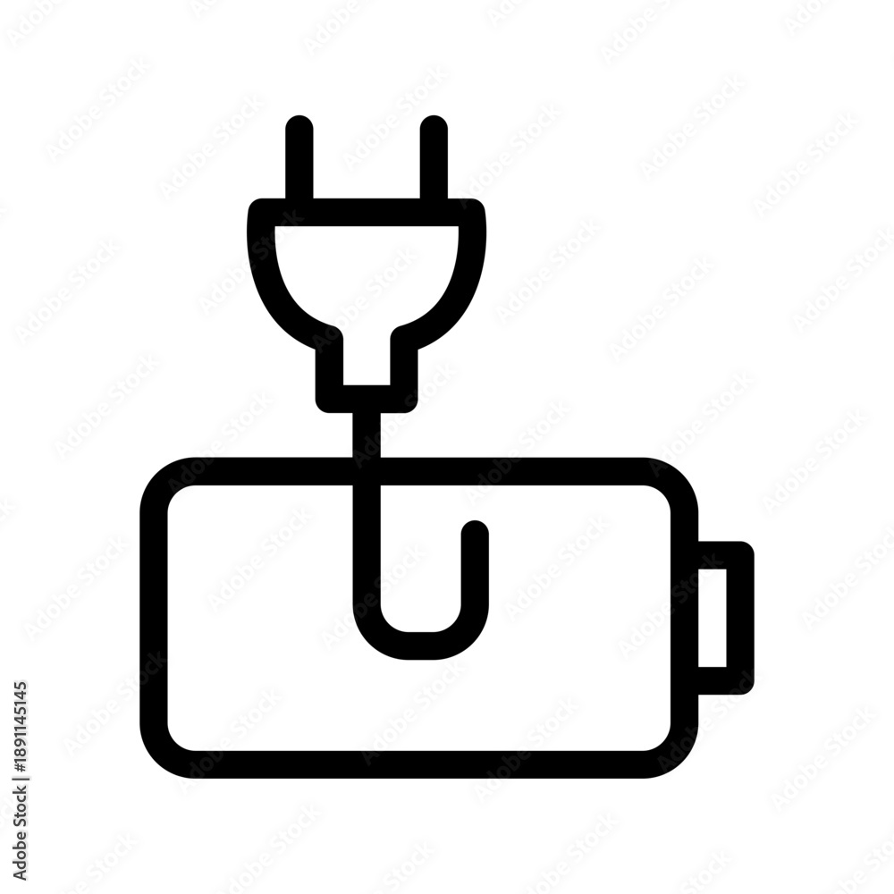 Obraz premium Charging battery mode icon