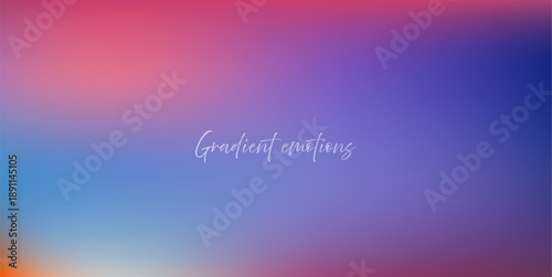 Dreamy sunset sky background with pink and purple gradient. Pastel evening atmosphere with soft blue tones creates magical dusk scenery for design projects. Vector illustration.