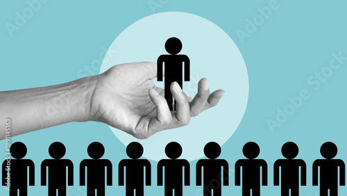 Photography Nepotism in the Workplace Concept Showing Favoritism, Unfair Promotion, Family T