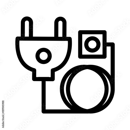 Power plug with three pin