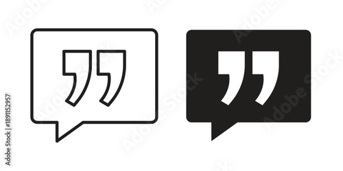 Comment quote icon for templates, web design and infographics. EPS10
