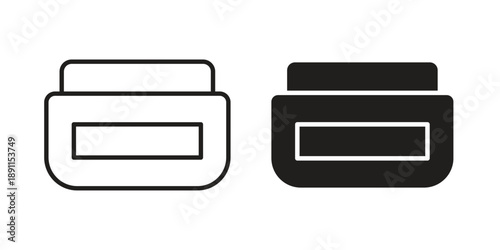 Cream icon for templates, web design and infographics. EPS10