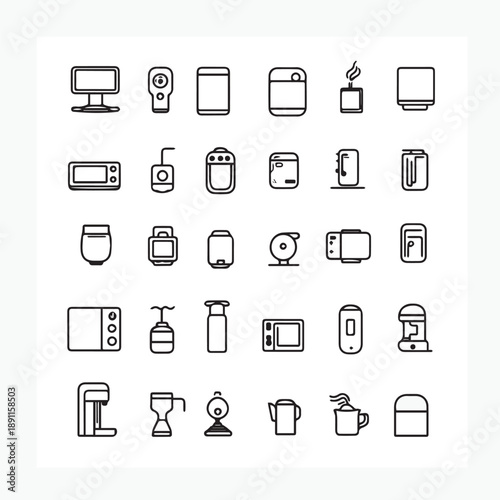 set of icons
