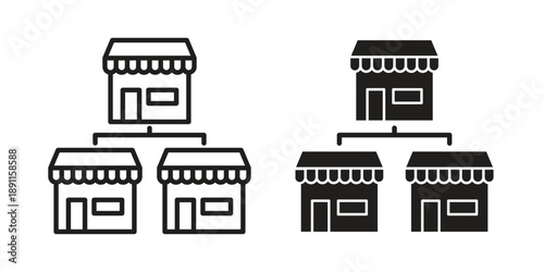 Franchise icon for templates, web design and infographics. EPS10