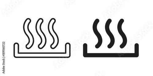 Heat icon for templates, web design and infographics. EPS10