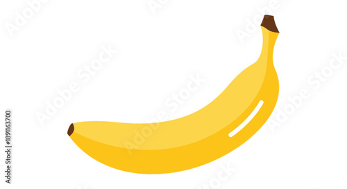 Isolated ripe banana illustration on white background fruit concept food