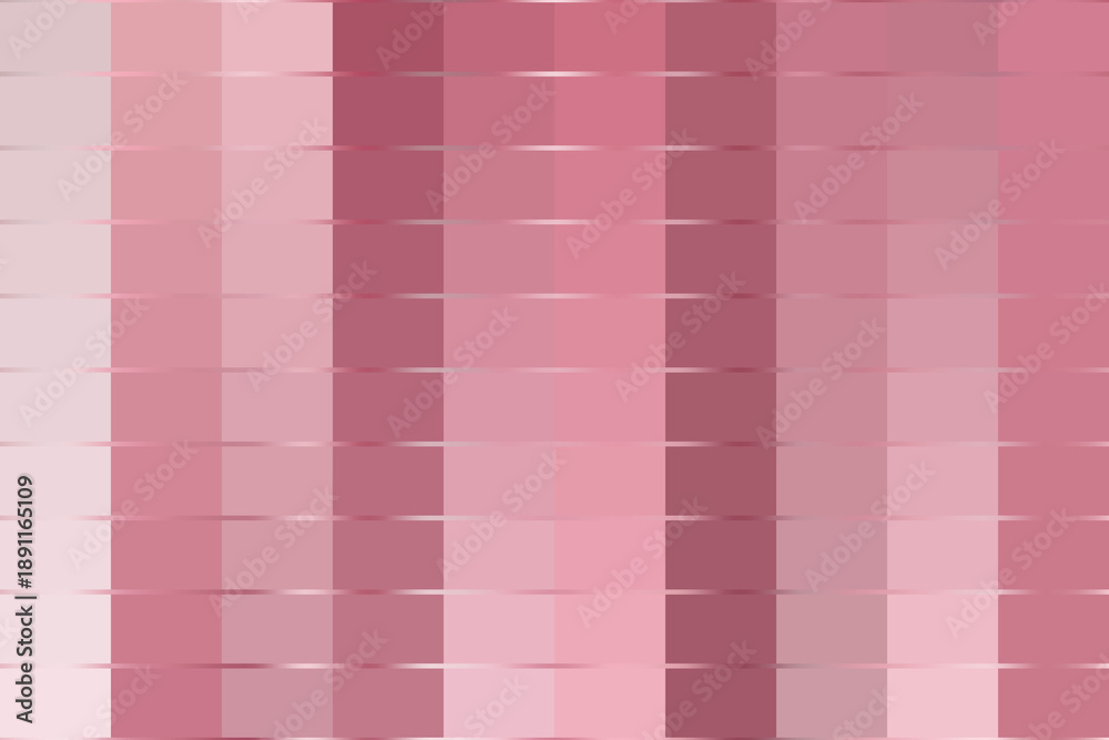 Fototapeta premium Vibrant pink and red gradient striped pattern with shiny effect on white background