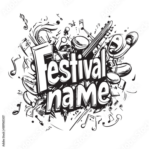 vector illustration of a music background