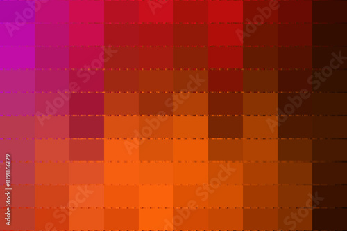 Vibrant gradient of orange and red hues in a pixelated pattern