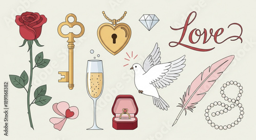 A single, perfect red rosebud with dew drops, representing new beginnings, love's potential, and natural elegance.