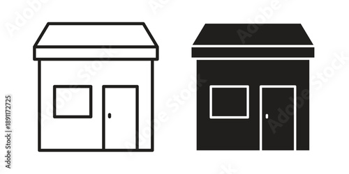 Store icon for templates, web design and infographics. EPS10
