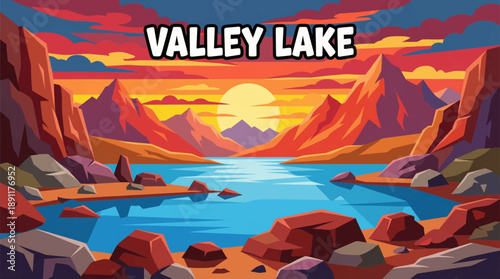 wide valley lake stretches beneath a dramatic sky, emphasizing scale, atmosphere, and open composition favored for cinematic and editorial landscape visuals