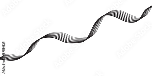 smoking pipe isolated on white background  line border business card banner curved layout concept illustration vector