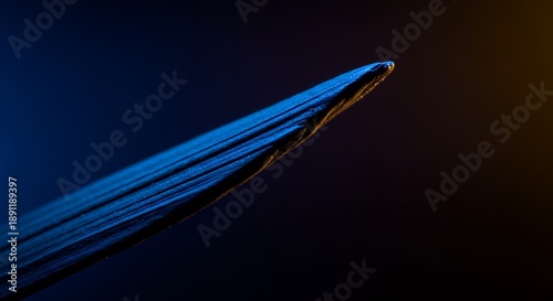 Blue Object with Texture and Color Gradient