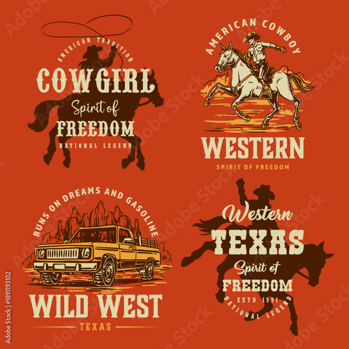 Western cowboy spirit in Texas