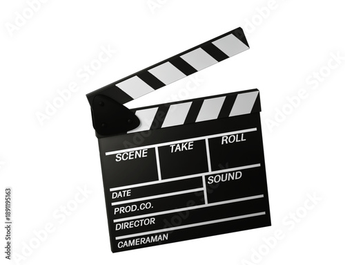 Professional movie clapperboard or film slate vector for production
