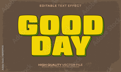 Retro classic text effect, editable text effect and vintage 3d font style bold shadow oldschool poster design