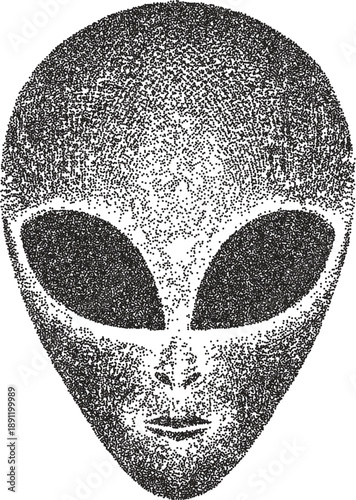 Alien y2k retro stipple art ufo brutalist halftone vector png transparent, galaxy 2000s photocopy effect tattoo aesthetic