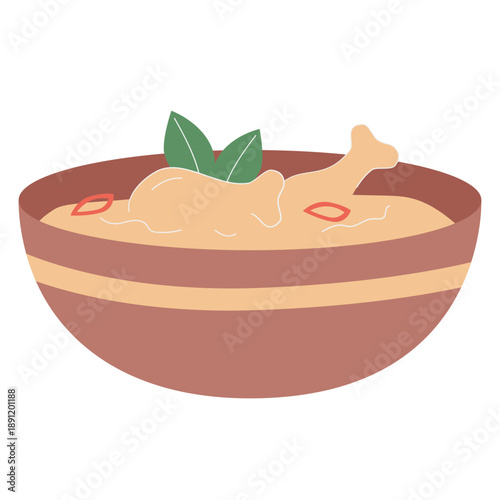 chicken curry called opor ayam in ramadan kareem islamic 