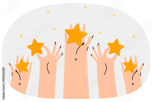 Star ratings are in hands of user, for feedback allowing others to know about quality of service