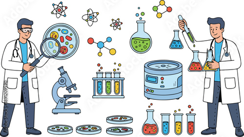 Scientists Conducting Laboratory Experiments and Research.