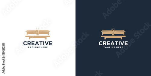 beer serving place vector logo