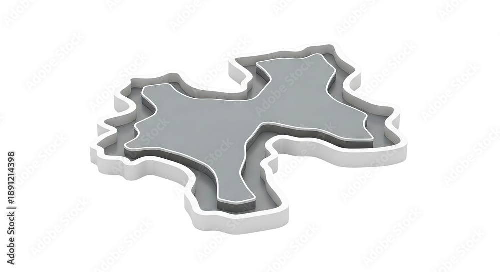 Obraz premium Abstract 3D Geometric Shape