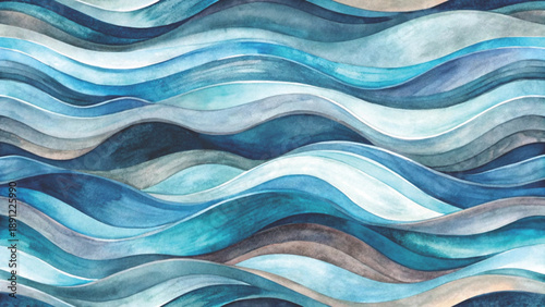 soft watercolor abstract pattern wavy brushstroke lines pastel color palette vector background	