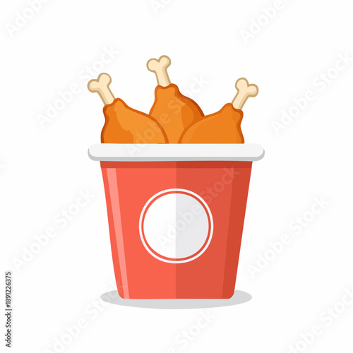 Bucket of Crispy Fried Chicken Drumsticks To Go