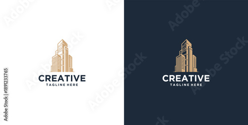 modern real estate development logo