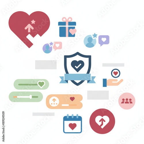 Modern Valentine's Day UI Design System Reusable Components for Festive Digital Experiences