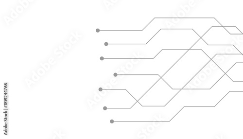 Abstract futuristic circuit board Illustration, Circuit board with various technology elements. Circuit board pattern for technology background. Vector illustration